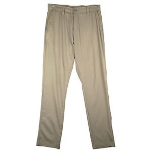 William Murray Mens Straight‎ Fit Golf Pants Size 32 Beige Polyester Spandex